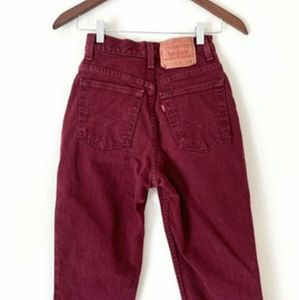 Vintage deadstock red levi 512